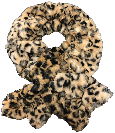 Luxe Animal Faux Fur Pull-Thru scarf